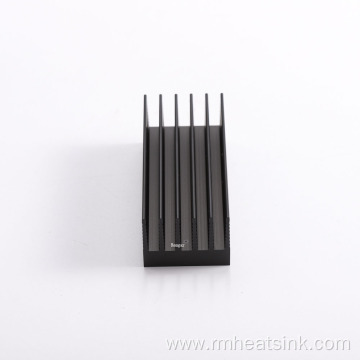 6061 6063 aluminum extrusion anodized black heat sink